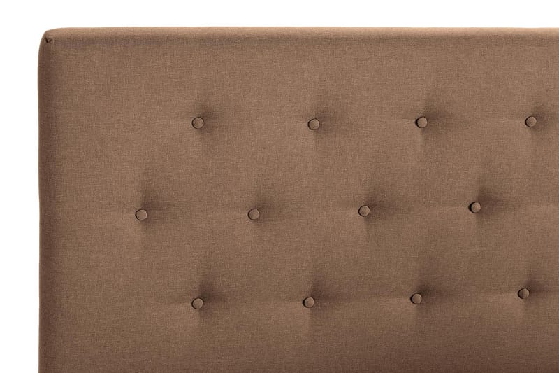 Scarlett Sengepakke 150x200 Skummadrass - Knappet gavl Brun - Møbler - Senger - Komplett sengepakke