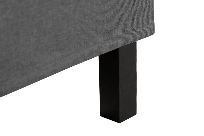 Scarlett Sengepakke 150x200 Skummadrass - Knappet gavl Mørkegrå - Møbler - Senger - Komplett sengepakke