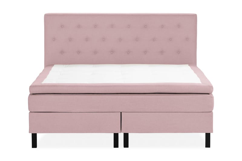 Scarlett Sengepakke 150x200 Skummadrass - Knappet gavl Rosa - Møbler - Senger - Komplett sengepakke