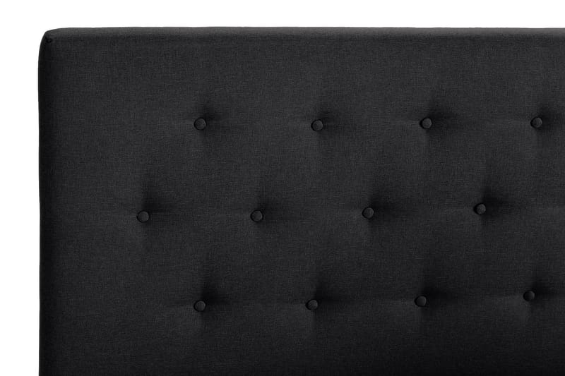 Scarlett Sengepakke 150x200 Skummadrass - Knappet gavl Svart - Møbler - Senger - Komplett sengepakke