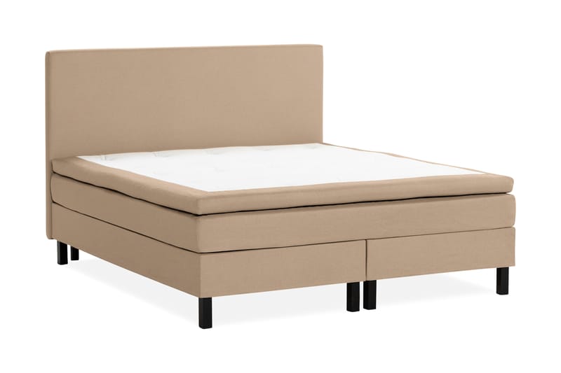 Scarlett Sengepakke 180x200 Skummadrass - Glatt gavl Beige - Komplett sengepakke - Kontinentalsenger