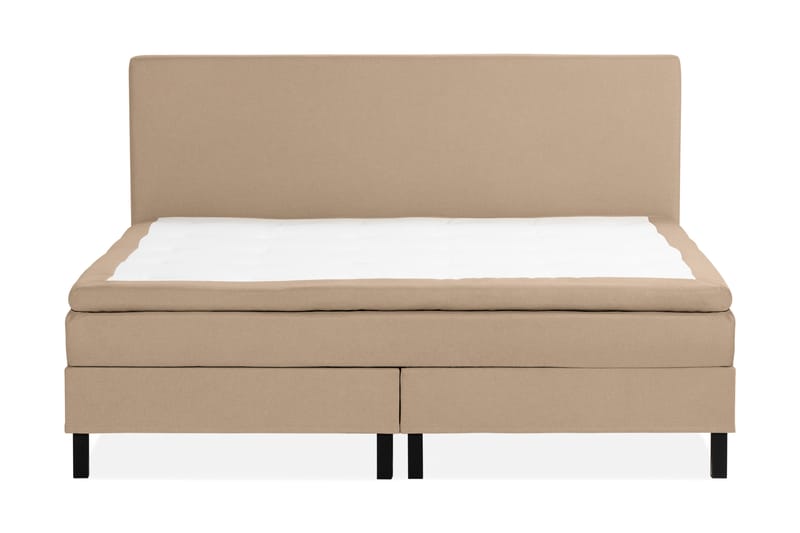 Scarlett Sengepakke 210x210 Skummadrass - Glatt gavl Beige - Komplett sengepakke - Kontinentalsenger