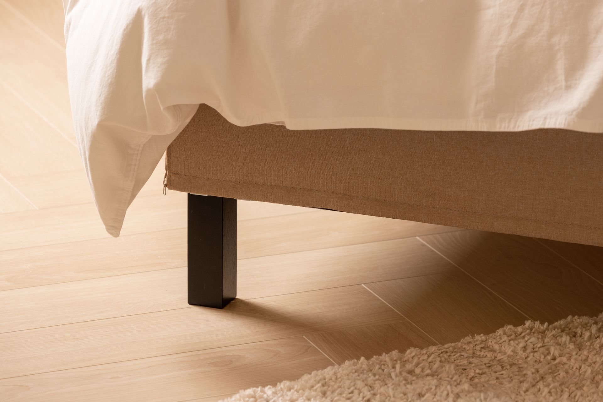 Scarlett Sengepakke 90x200 Skummadrass - Glatt gavl Beige - Møbler - Senger - Komplett sengepakke