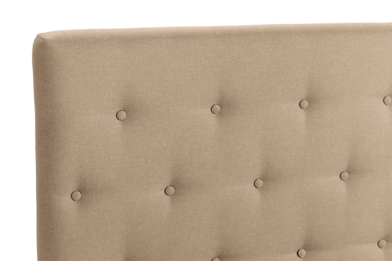 Scarlett Sengepakke 90x200 Skummadrass - Knappet gavl Beige - Møbler - Senger - Komplett sengepakke