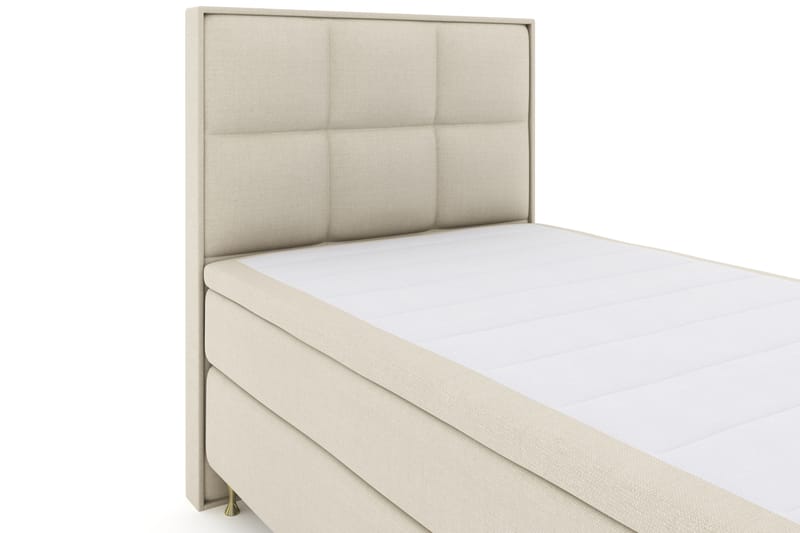 Select No 4 Komplett Sengepakke 120x200 Fast - Beige/Gullben - Møbler - Senger - Komplett sengepakke