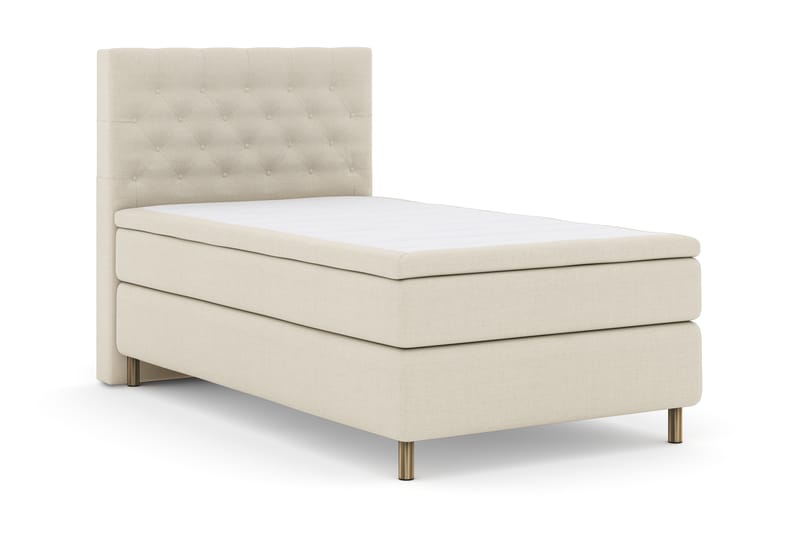 Select No 4 Komplett Sengepakke 120x200 Fast - Beige/Kobberben - Møbler - Senger - Komplett sengepakke