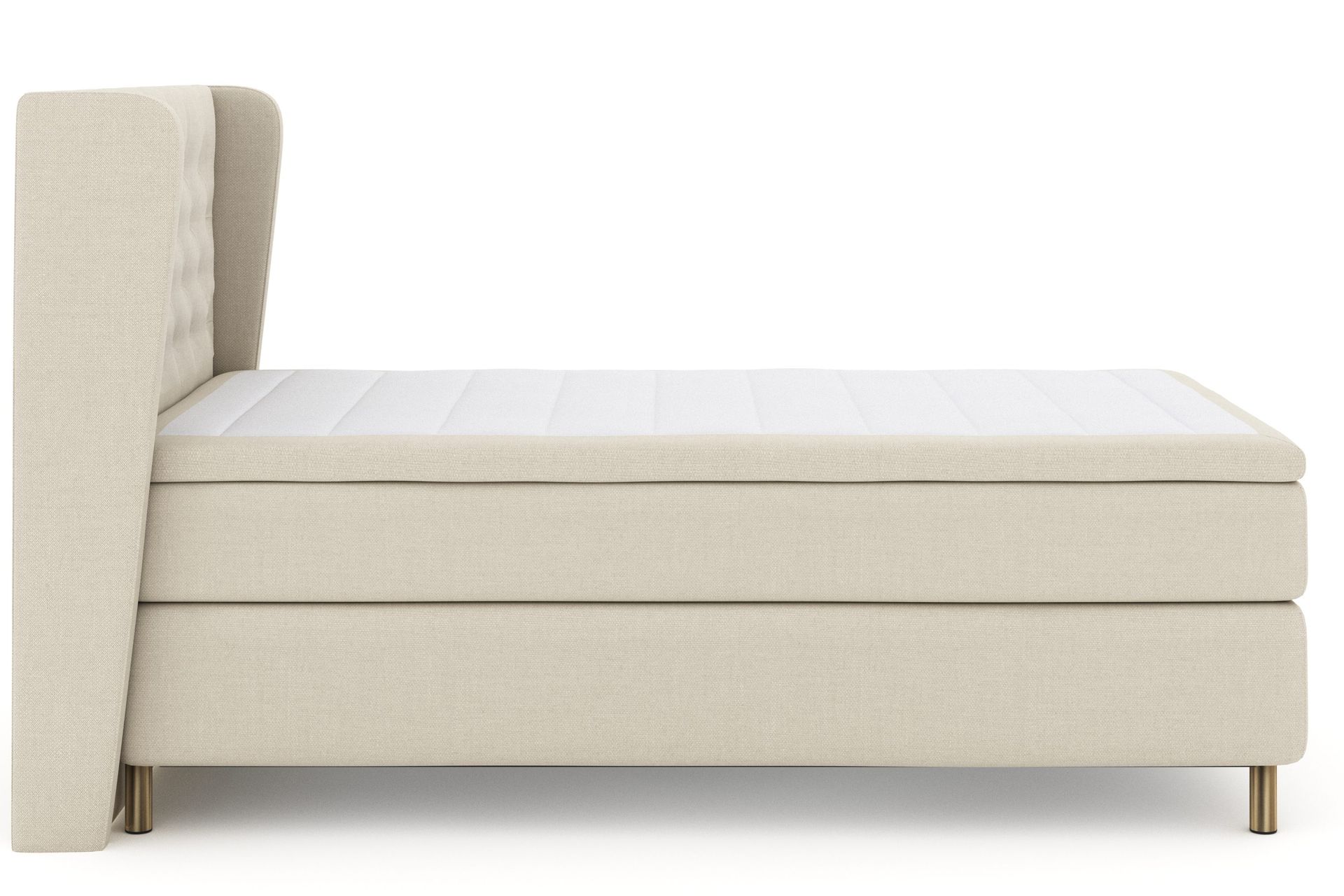 Select No 4 Komplett Sengepakke 120x200 Fast - Beige/Kobberben