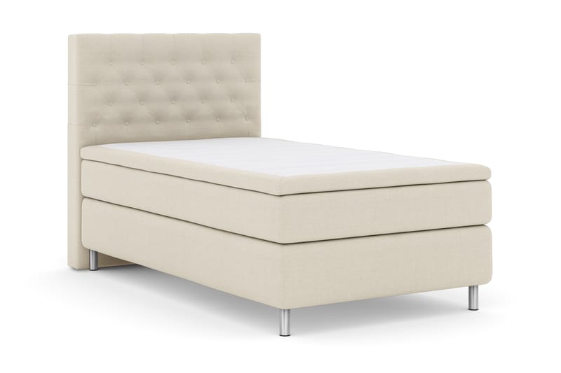 Select No 4 Komplett Sengepakke 120x200 Fast - Beige/Metallben - Møbler - Senger - Komplett sengepakke