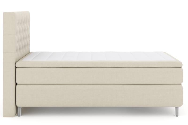 Select No 4 Komplett Sengepakke 120x200 Fast - Beige/Metallben - Møbler - Senger - Komplett sengepakke