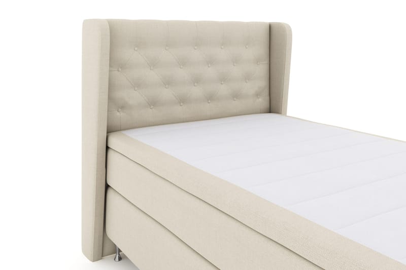 Select No 4 Komplett Sengepakke 120x200 Fast - Beige/Sølvben - Møbler - Senger - Kontinentalsenger