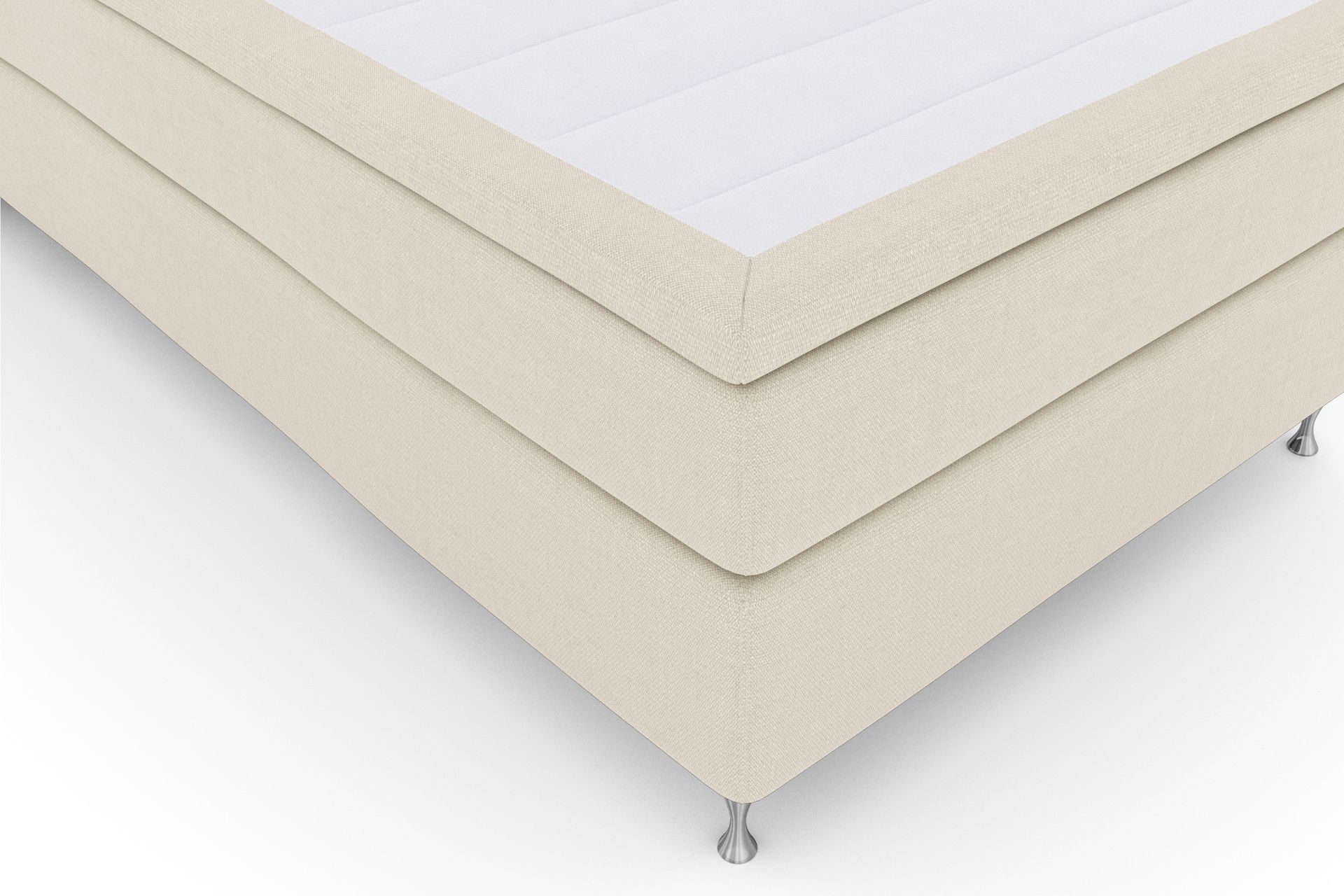 Select No 4 Komplett Sengepakke 120x200 Fast - Beige/Sølvben - Møbler - Senger - Komplett sengepakke