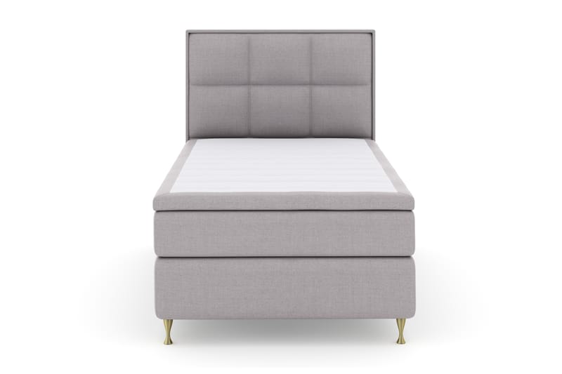 Select No 4 Komplett Sengepakke 120x200 Fast - Lysegrå/Gullben - Møbler - Senger - Komplett sengepakke