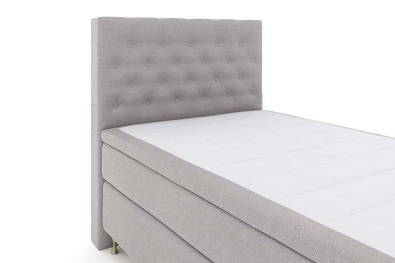 Select No 4 Komplett Sengepakke 120x200 Fast - Lysegrå/Gullben - Møbler - Senger - Komplett sengepakke