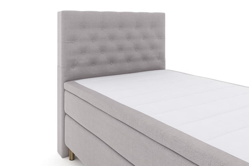 Select No 4 Komplett Sengepakke 120x200 Fast - Lysegrå/Kobberben - Møbler - Senger - Komplett sengepakke