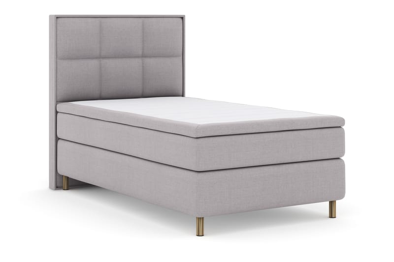 Select No 4 Komplett Sengepakke 120x200 Fast - Lysegrå/Kobberben - Møbler - Senger - Komplett sengepakke