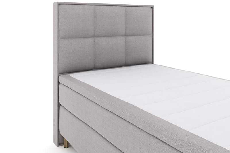 Select No 4 Komplett Sengepakke 120x200 Fast - Lysegrå/Kobberben - Møbler - Senger - Komplett sengepakke