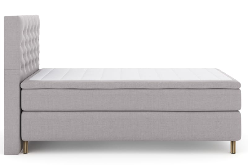Select No 4 Komplett Sengepakke 120x200 Fast - Lysegrå/Kobberben - Møbler - Senger - Komplett sengepakke
