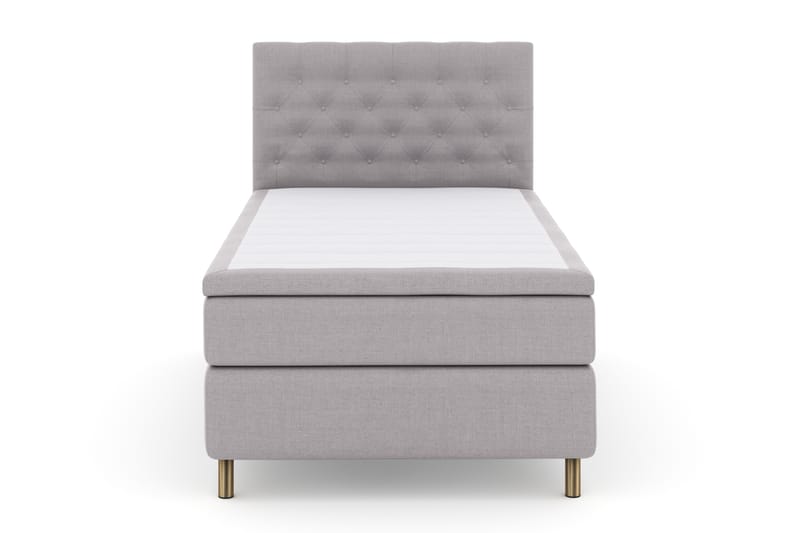 Select No 4 Komplett Sengepakke 120x200 Fast - Lysegrå/Kobberben - Møbler - Senger - Komplett sengepakke
