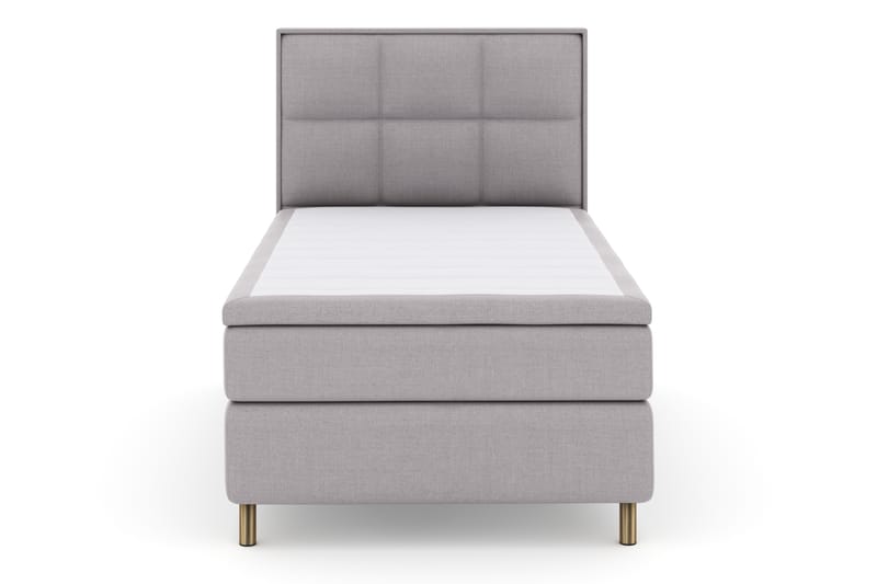 Select No 4 Komplett Sengepakke 120x200 Fast - Lysegrå/Kobberben - Møbler - Senger - Komplett sengepakke