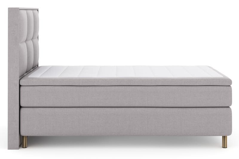 Select No 4 Komplett Sengepakke 120x200 Fast - Lysegrå/Kobberben - Møbler - Senger - Komplett sengepakke