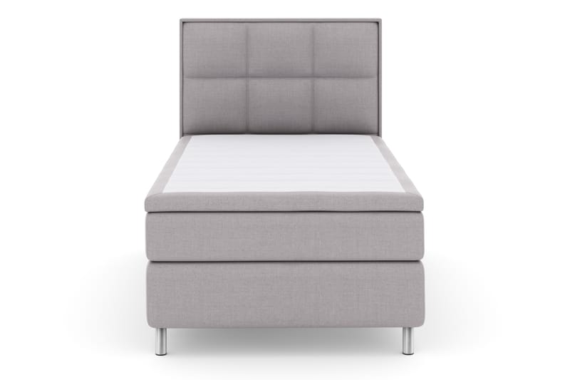 Select No 4 Komplett Sengepakke 120x200 Fast - Lysegrå/Metallben - Møbler - Senger - Komplett sengepakke