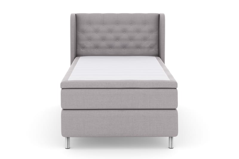 Select No 4 Komplett Sengepakke 120x200 Fast - Lysegrå/Metallben - Møbler - Senger - Komplett sengepakke