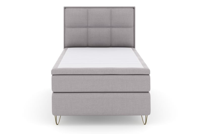 Select No 4 Komplett Sengepakke 120x200 Fast - Lysegrå/V-formede Metallben - Møbler - Senger - Komplett sengepakke