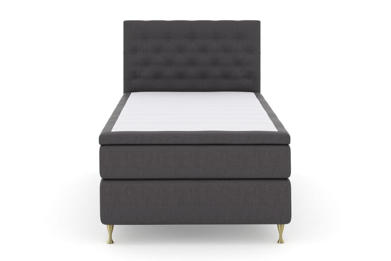 Select No 4 Komplett Sengepakke 120x200 Fast - Mørkegrå/Gullben - Møbler - Senger - Komplett sengepakke