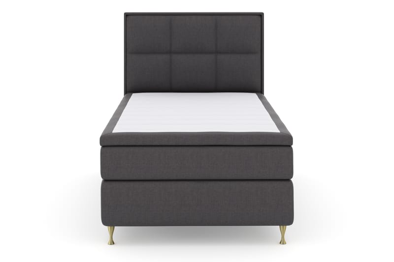 Select No 4 Komplett Sengepakke 120x200 Fast - Mørkegrå/Gullben - Møbler - Senger - Komplett sengepakke