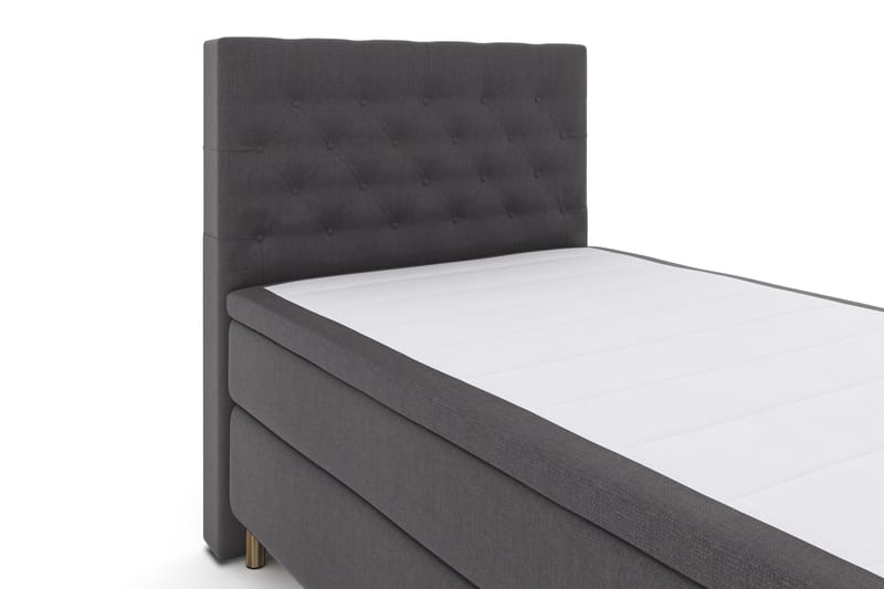 Select No 4 Komplett Sengepakke 120x200 Fast - Mørkegrå/Kobberben - Møbler - Senger - Komplett sengepakke