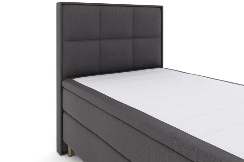 Select No 4 Komplett Sengepakke 120x200 Fast - Mørkegrå/Kobberben - Møbler - Senger - Komplett sengepakke