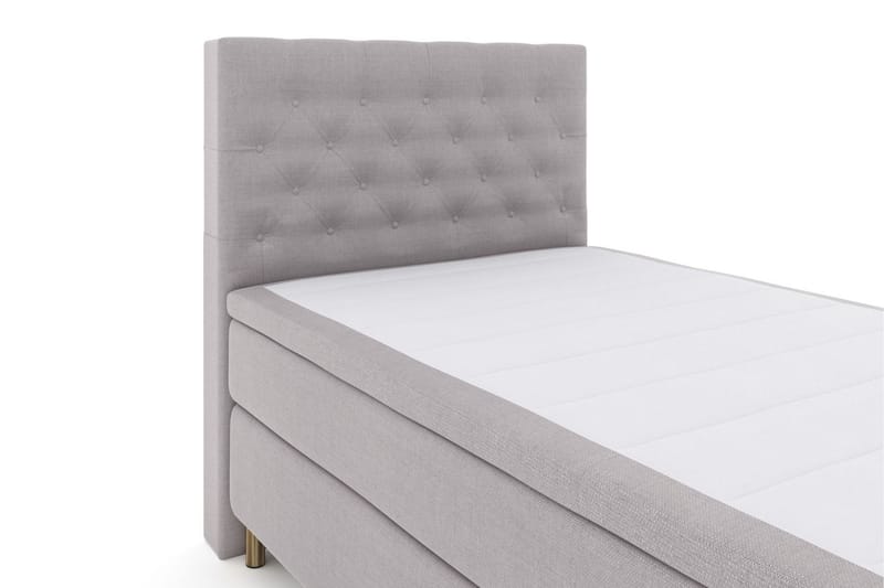 Select No 4 Komplett Sengepakke 120x200 Medium - Lysegrå/Kobberben - Møbler - Senger - Komplett sengepakke