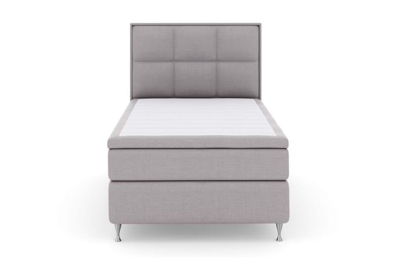 Select No 4 Komplett Sengepakke 120x200 Medium - Lysegrå/Sølvben - Møbler - Senger - Komplett sengepakke