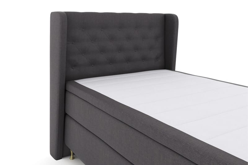 Select No 4 Komplett Sengepakke 120x200 Medium - Mørkegrå/Gullben - Møbler - Senger - Kontinentalsenger