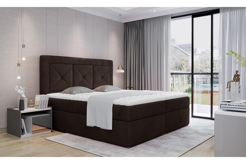 Sidria Sengepakke 180x200 cm - Brun - Møbler - Senger - Komplett sengepakke