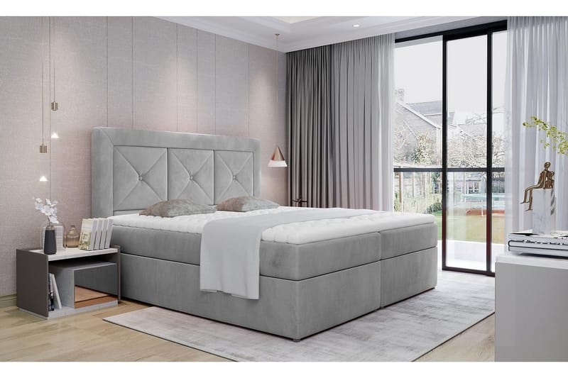 Sidria Sengepakke 180x200 cm, Grå