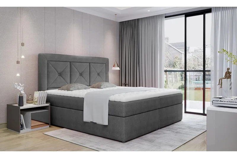 Sidria Sengepakke 180x200 cm, Grå