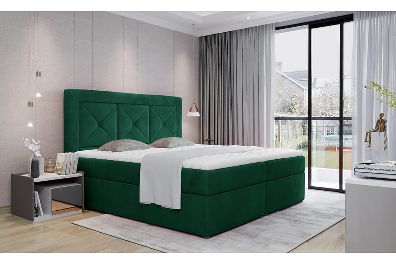 Sidria Sengepakke 180x200 cm - Grønn - Komplett sengepakke