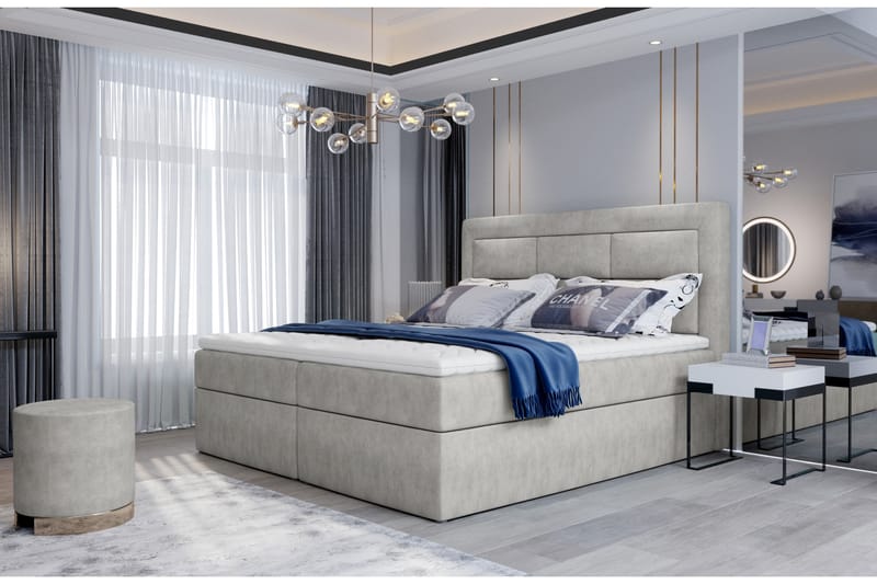 Vivera Sengepakke 140x200 cm - Beige - Møbler - Senger - Komplett sengepakke