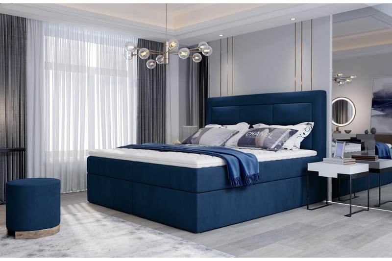 Vivera Sengepakke 140x200 cm - Blå - Komplett sengepakke