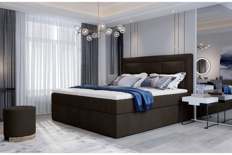 Vivera Sengepakke 140x200 cm - Brun - Komplett sengepakke