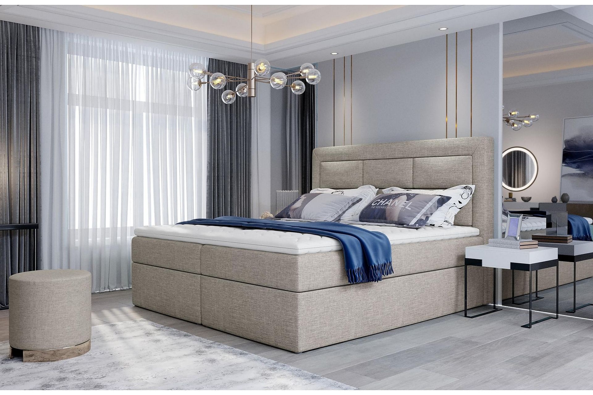 Vivera Sengepakke 180x200 cm - Beige - Møbler - Senger - Komplett sengepakke