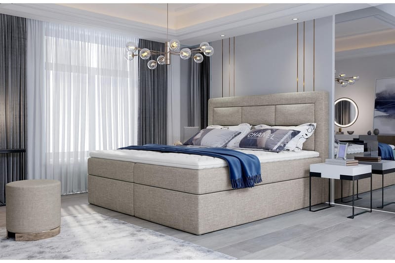Vivera Sengepakke 180x200 cm - Beige - Møbler - Senger - Komplett sengepakke