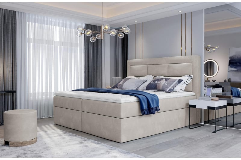 Vivera Sengepakke 180x200 cm - Beige - Møbler - Senger - Komplett sengepakke