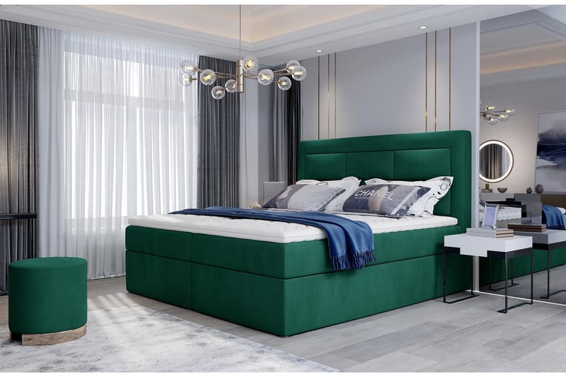 Vivera Sengepakke 180x200 cm - Grønn - Komplett sengepakke