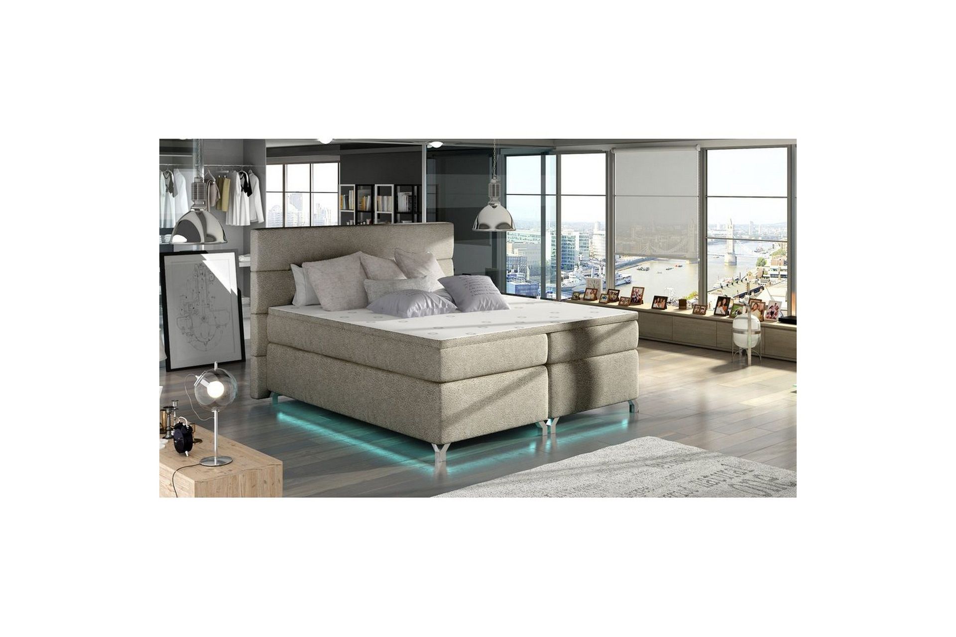Kontinentalsäng utan ställbar säng Eltap Beige 160x200 6 -