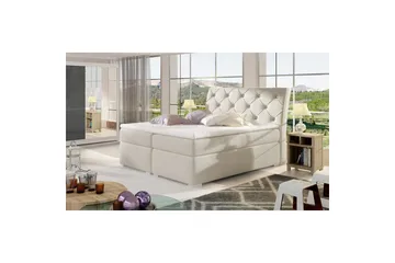 Kontinentalsäng utan ställbar säng Eltap Beige 160x200 - Møbler - Senger - Kontinentalsenger