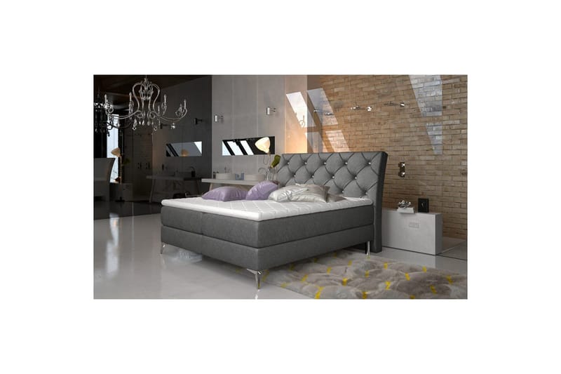 Kontinentalseng Eltap Adel, 180x200 cm, Dora 96, Svart