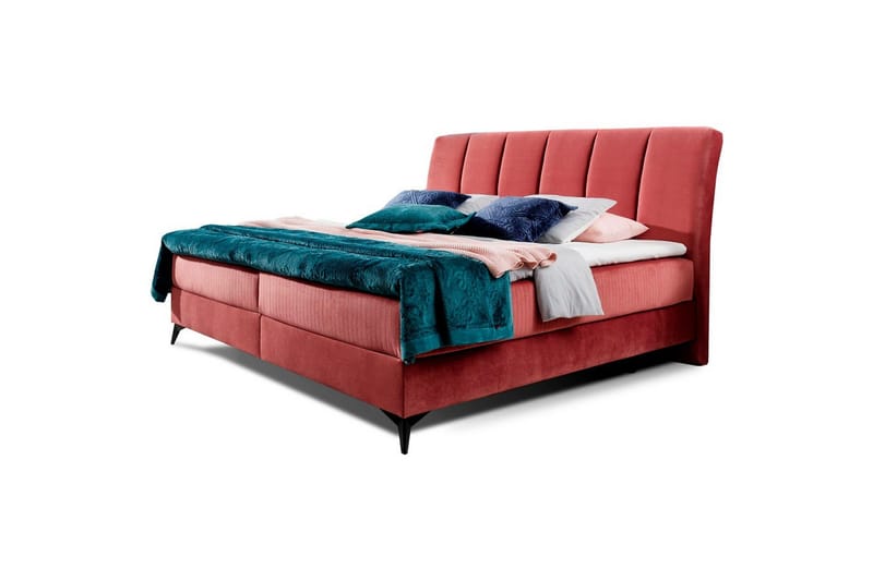 Kontinentalseng Eltap Aderito - 160x200 cm, Kronos 29, Kronos 29 Pasy 2, Rosa - Møbler - Senger - Kontinentalsenger