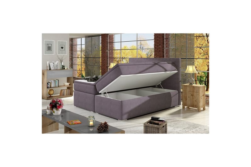 Kontinentalseng Eltap Divalo - Soro 65, Rosa, 140x200 cm - Møbler - Senger - Kontinentalsenger